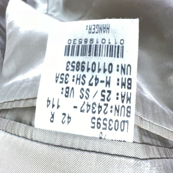 Vintage Chaps Ralph Lauren Men's 2 Button 44 R Silk Wool Plaid Green Sports Coat - Picture 11 of 14